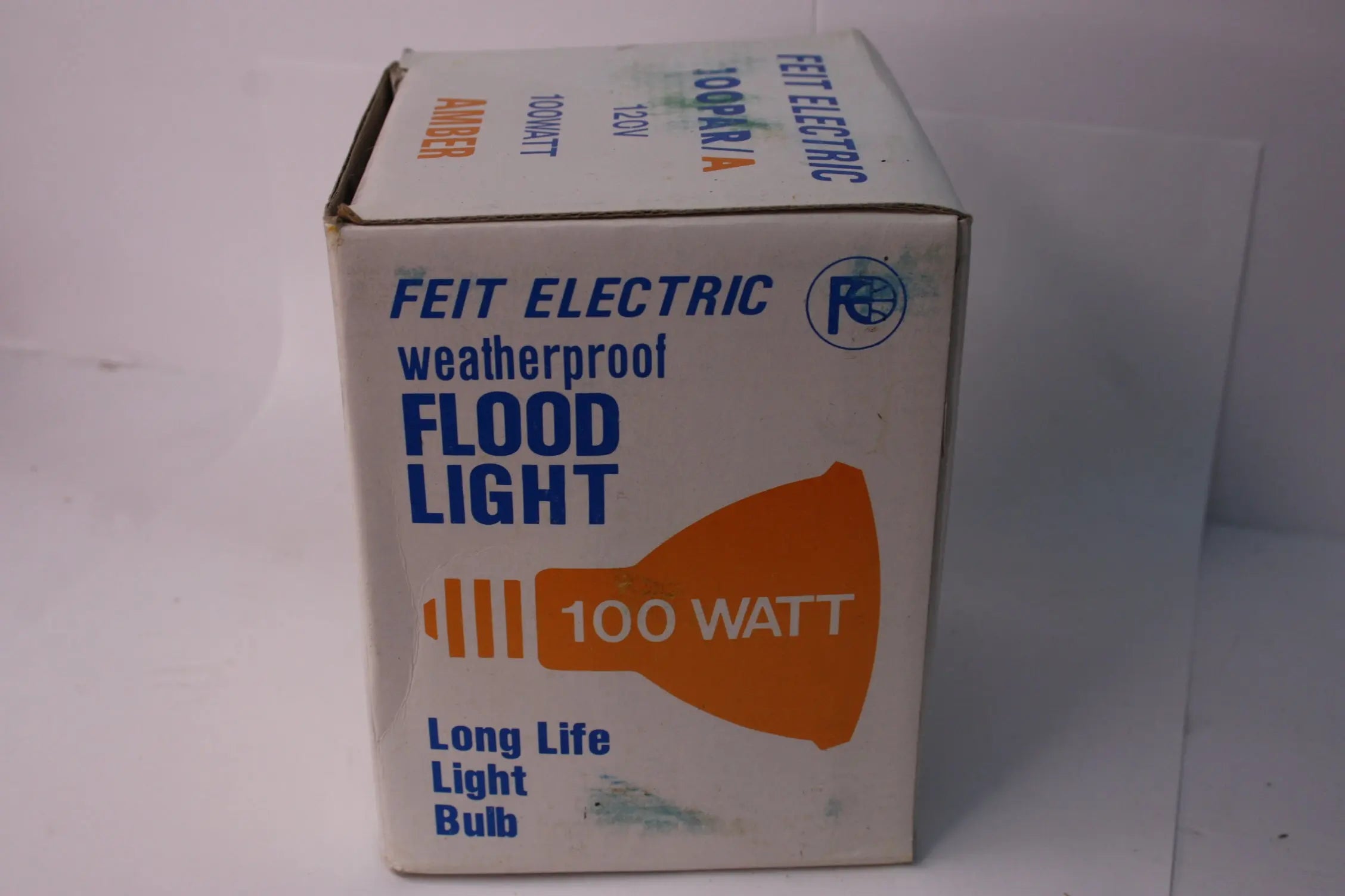 Lot of 4 FEIT ELECTRIC 1OOPAR/A 120V 100WATT AMBER Freedom Finds Bazaar