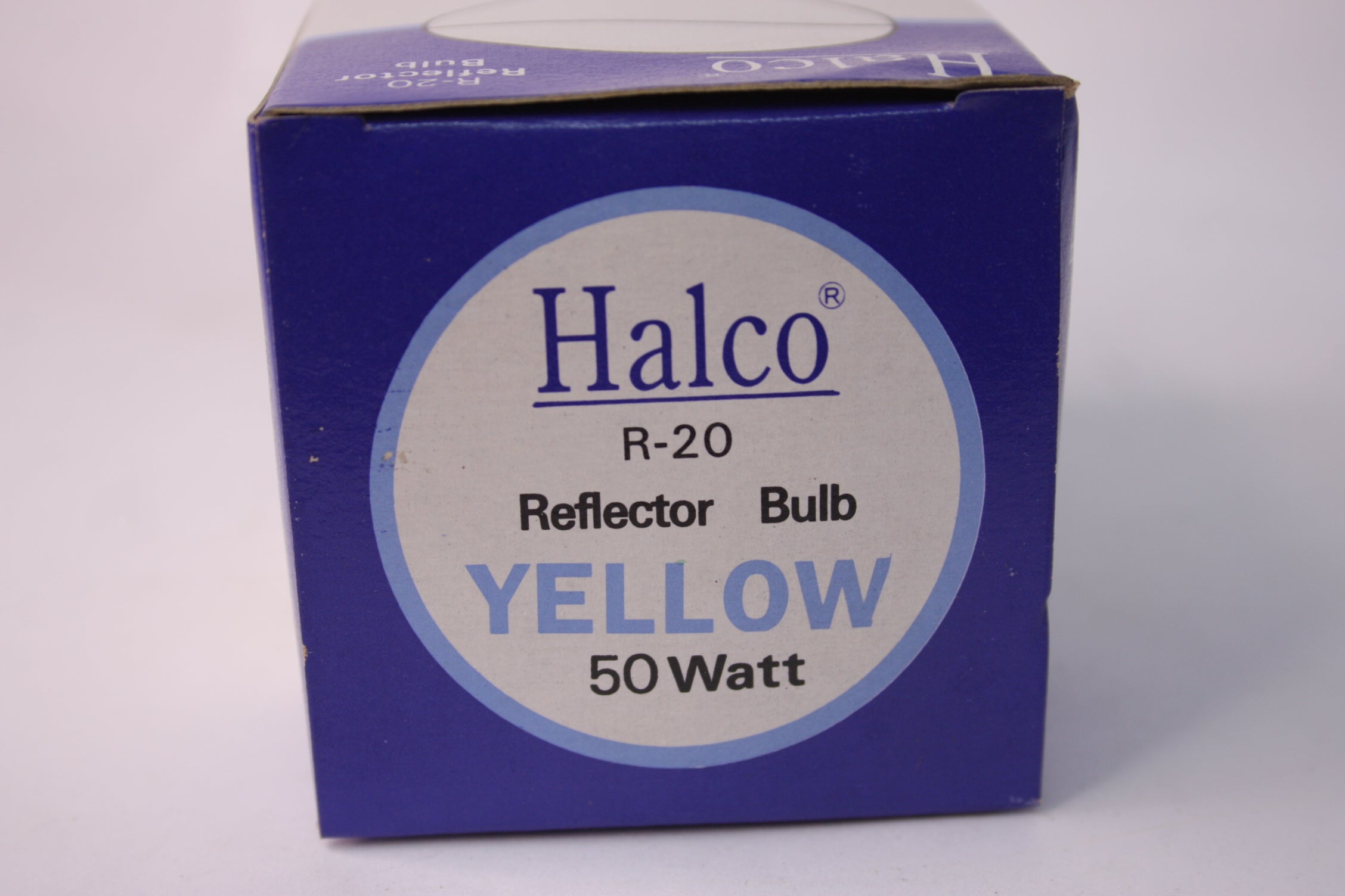Lot of 5 Halco R-20 Yellow Reflector Lamps Light Bulbs Flood 50W 130V Freedom Finds Bazaar