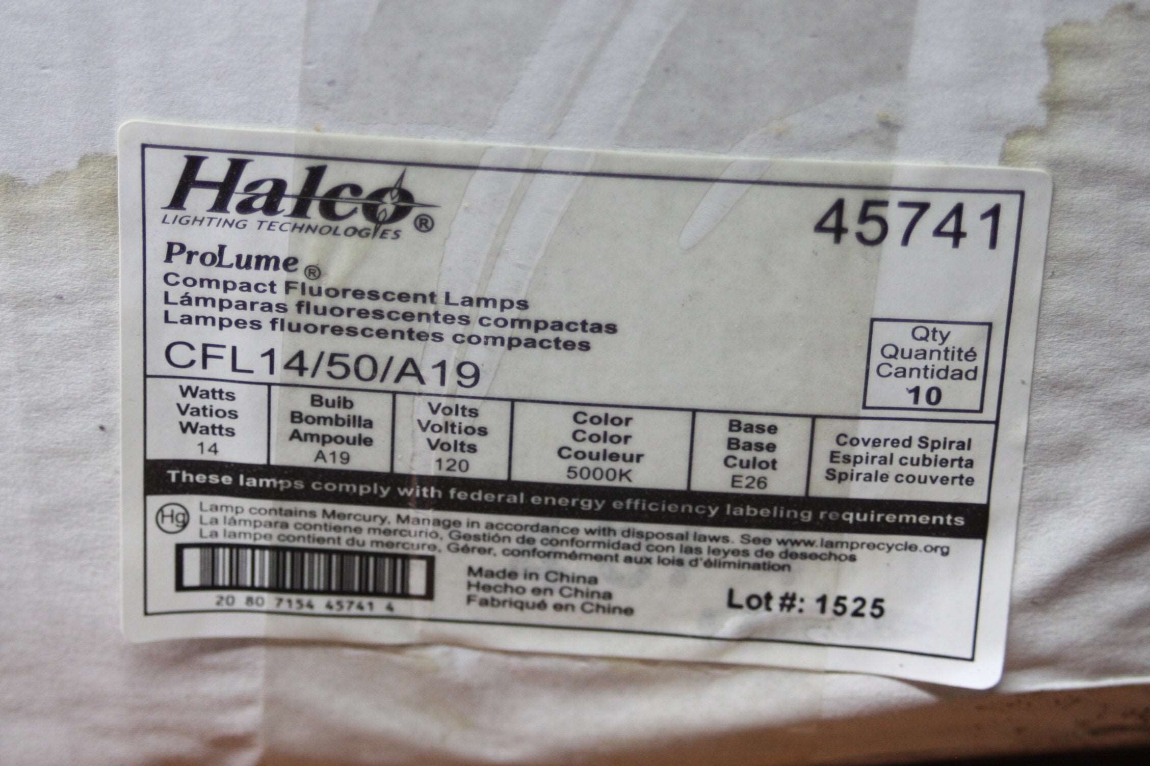 Lot of 10 Halco ProLume 45741 14W CFL14/50/A19 Compact Fluorescent Lamps Freedom Finds Bazaar