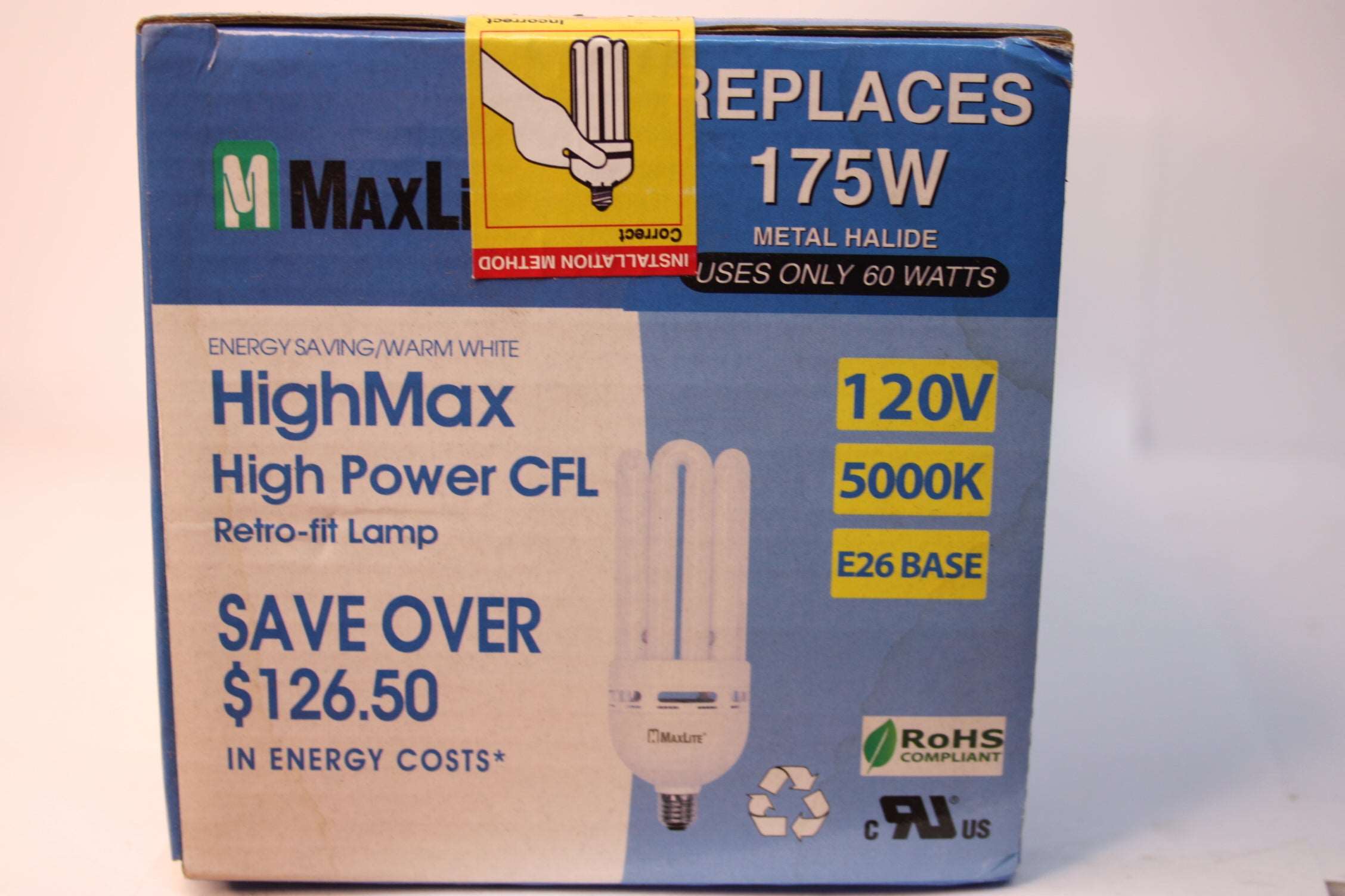 Maxlite Compact Fluorescent Light Bulb (11271) SKQ60EA50 Freedom Finds Bazaar