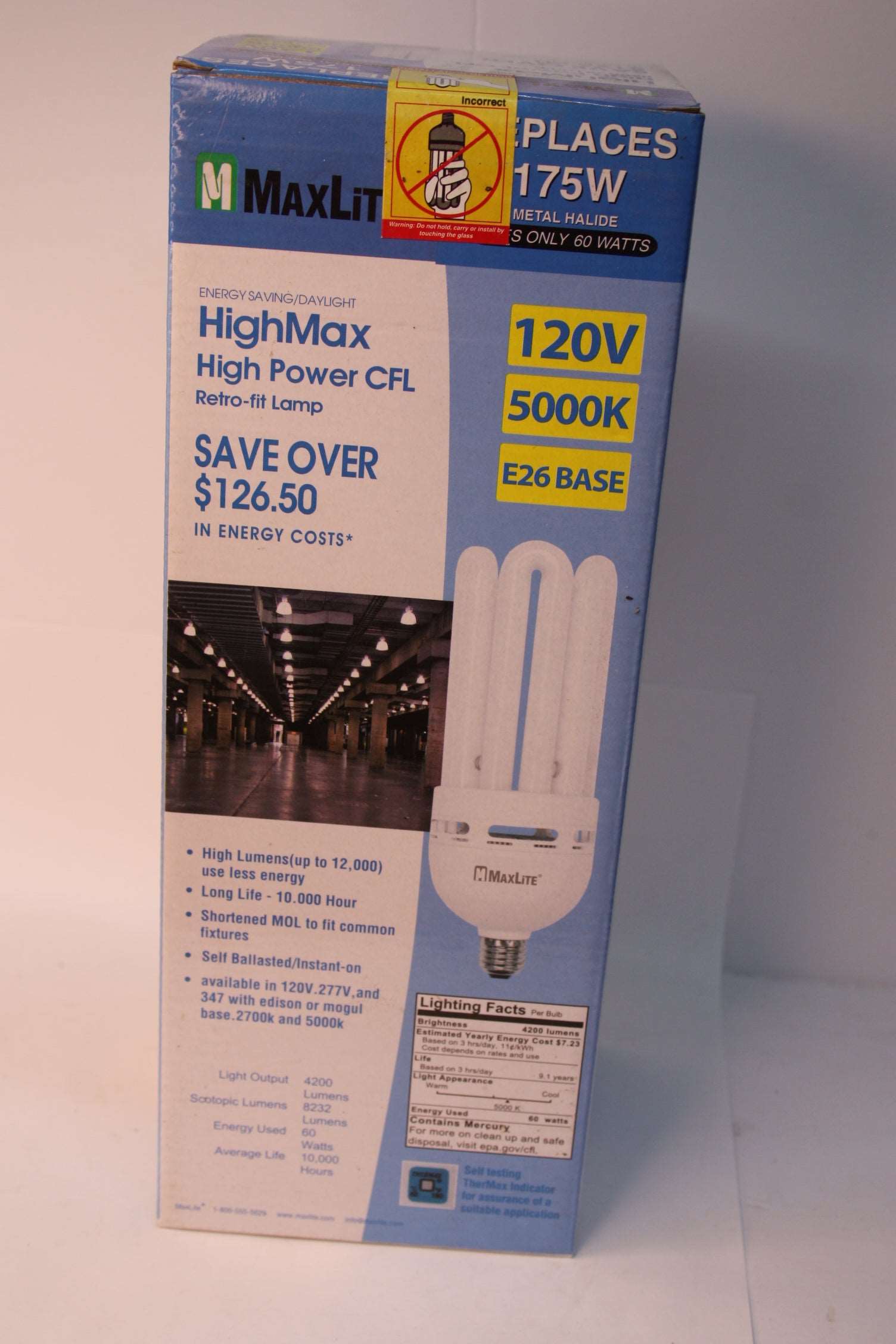 Maxlite Compact Fluorescent Light Bulb (11271) SKQ60EA50 Freedom Finds Bazaar
