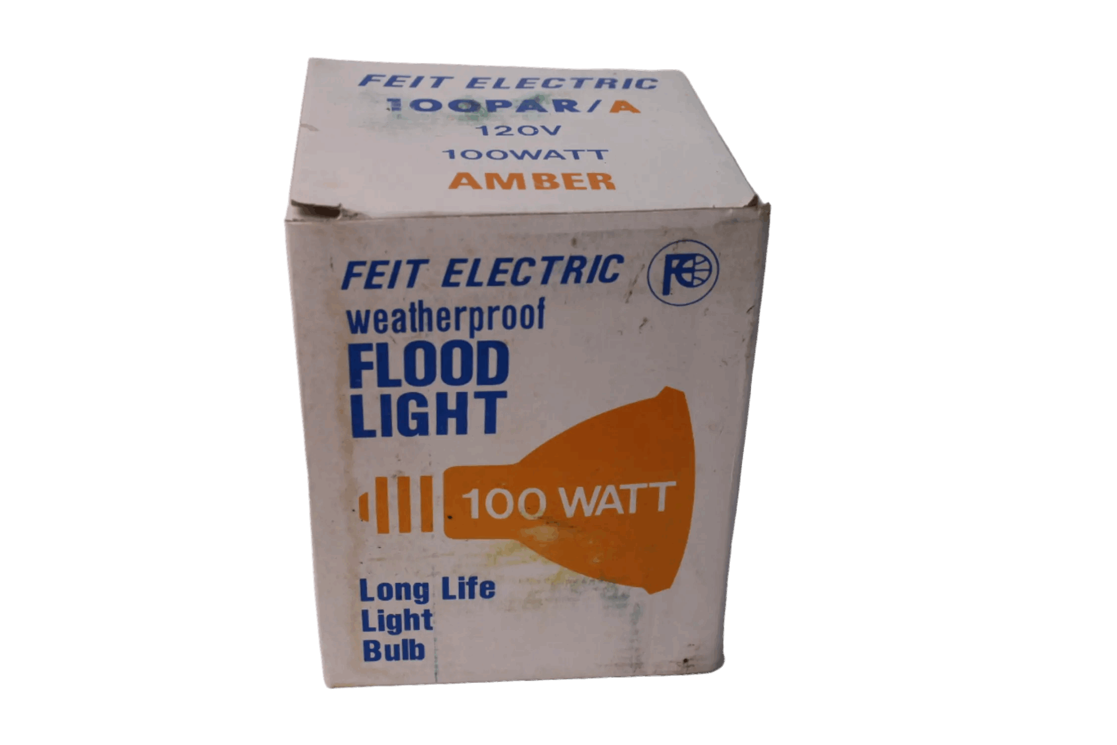 Lot of 4 FEIT ELECTRIC 1OOPAR/A 120V 100WATT AMBER Freedom Finds Bazaar