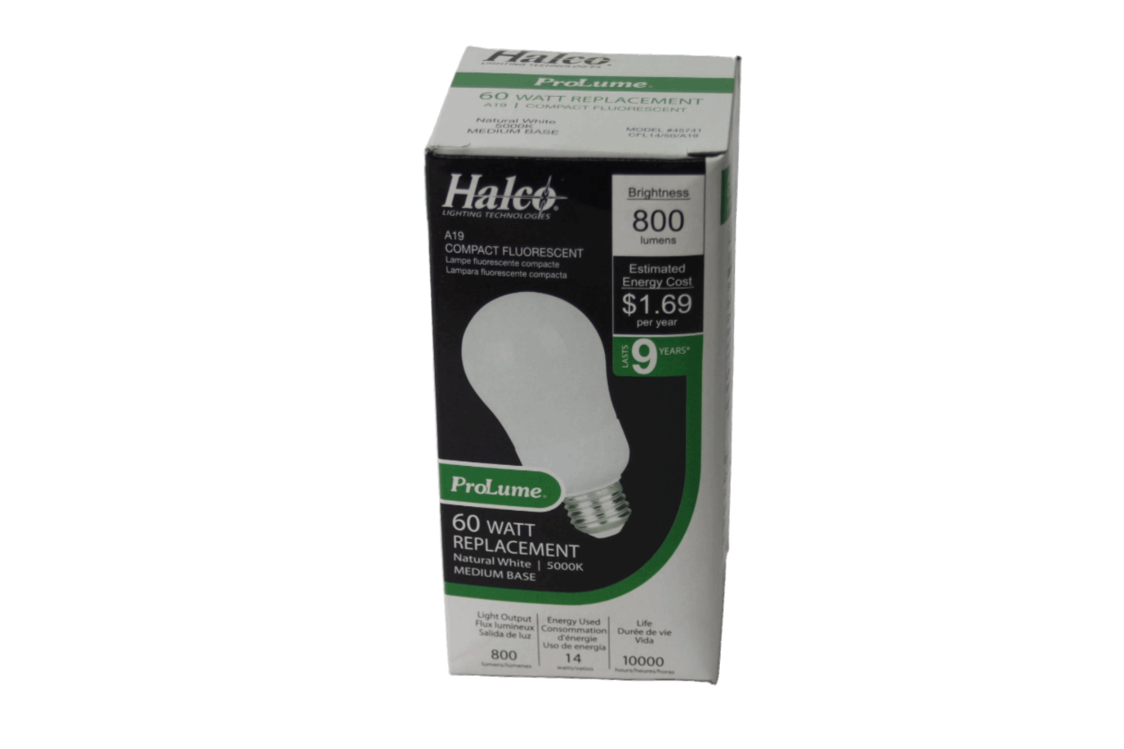 Lot of 10 Halco ProLume 45741 14W CFL14/50/A19 Compact Fluorescent Lamps Freedom Finds Bazaar