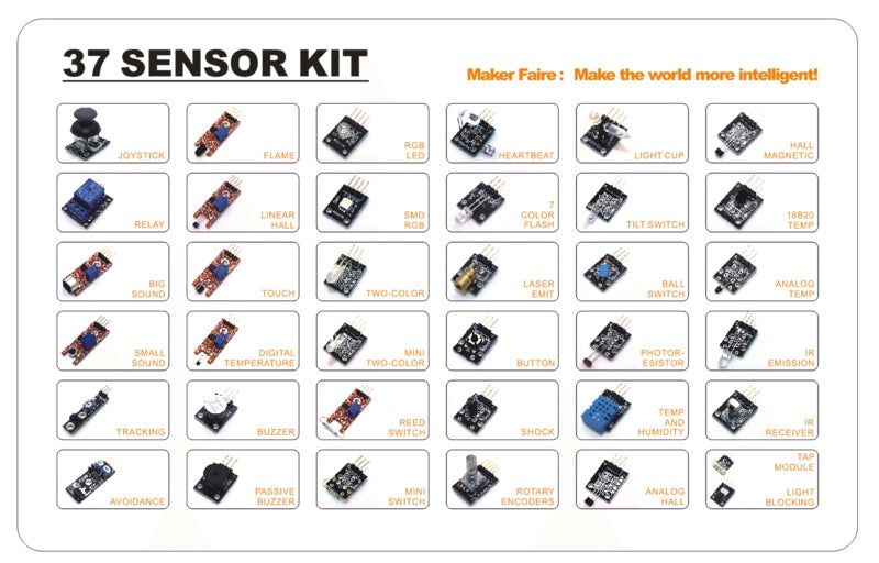 37 in 1 sensor kit 45 in 1 sensor