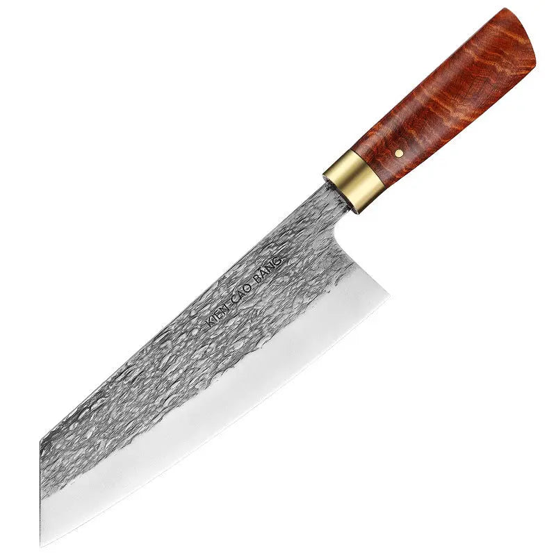 High Chromium Carbon Stainless Steel Kitchen Knife Solid Wood Handle - Image #4