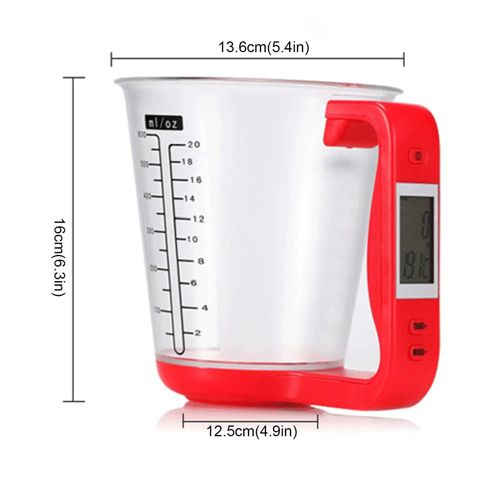 Kitchen Scales With LCD Display Digital Beaker Electronic Tool Hostweigh Measuring Cup Temperature Weight Measurement Cups - Image #7