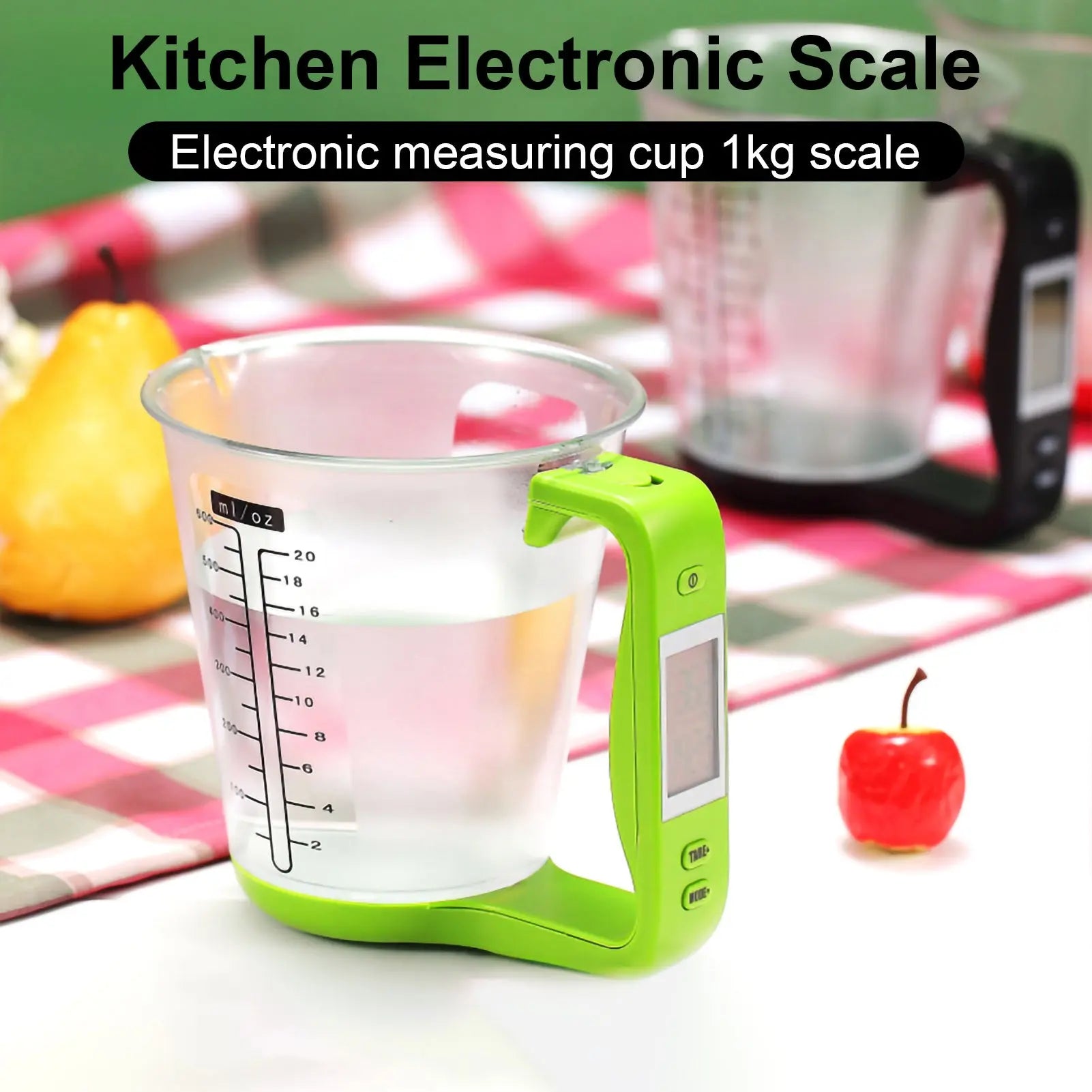 Kitchen Scales With LCD Display Digital Beaker Electronic Tool Hostweigh Measuring Cup Temperature Weight Measurement Cups - Image #4