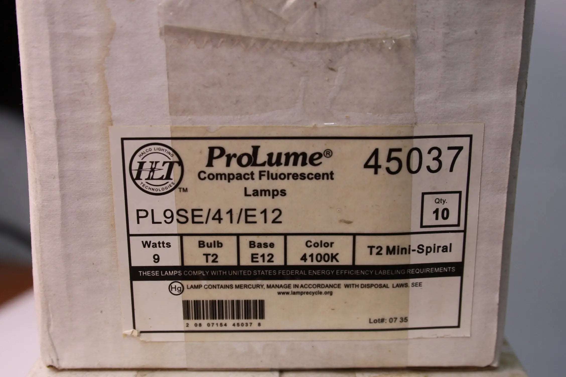 Lot of 10 ProLume® Compact Fluorescent Lamps PL9SE/41/E12 45037 Freedom Finds Bazaar