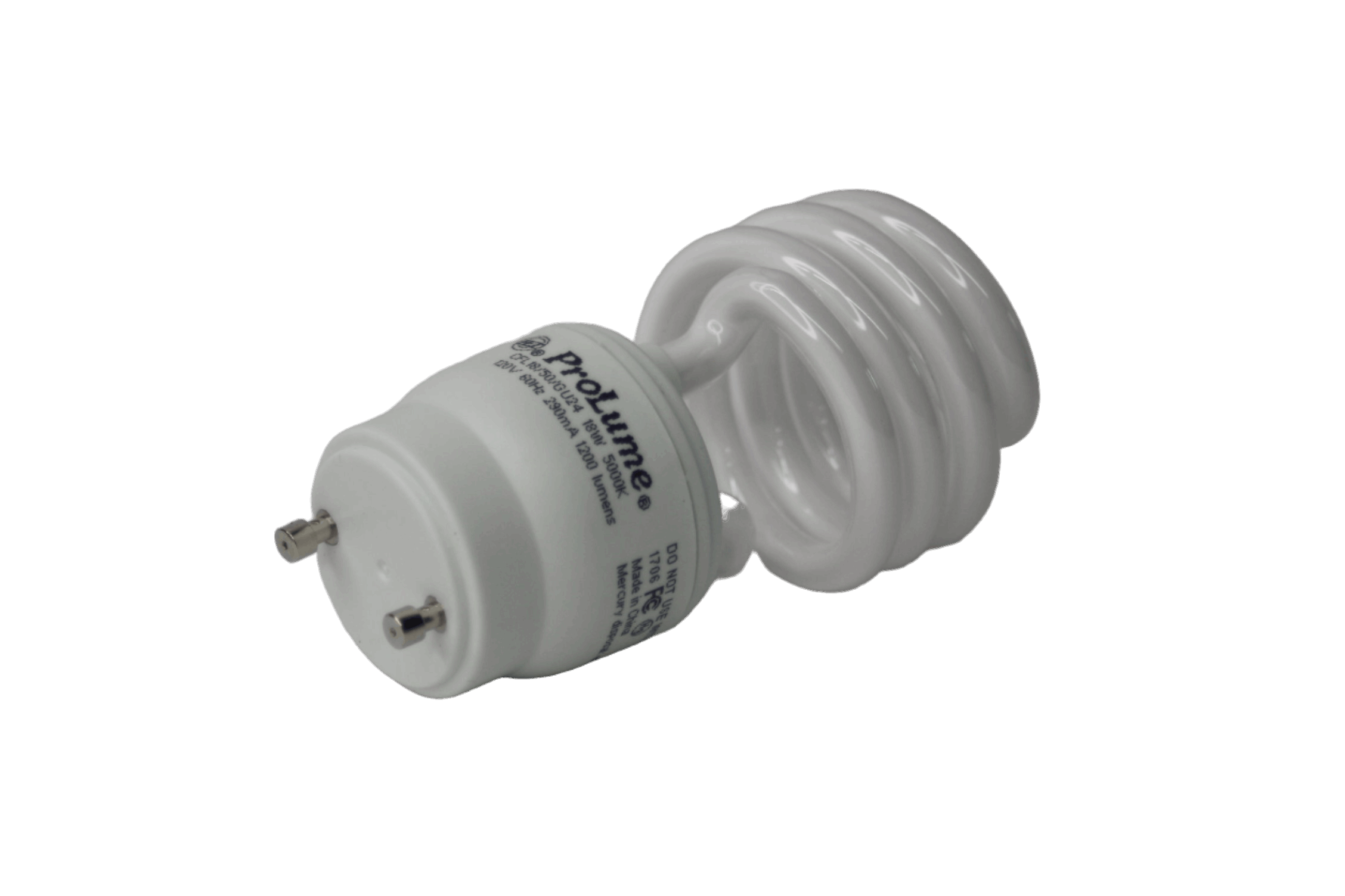 ProLume Compact Fluorescent Lamps 46521 CFL18/50/GU24 Watts 18 Bulb T2 Base GU24 Freedom Finds Bazaar