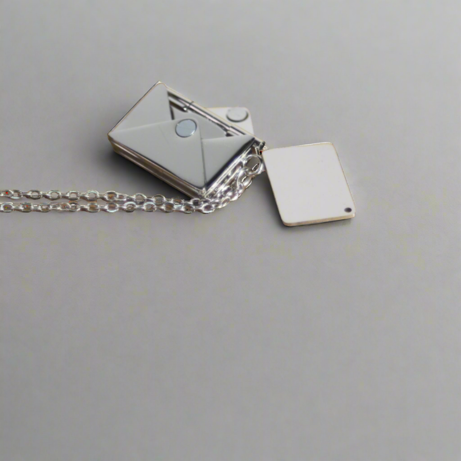 Custom Letter Envelope Pendant Necklace Customized Stainless Steel