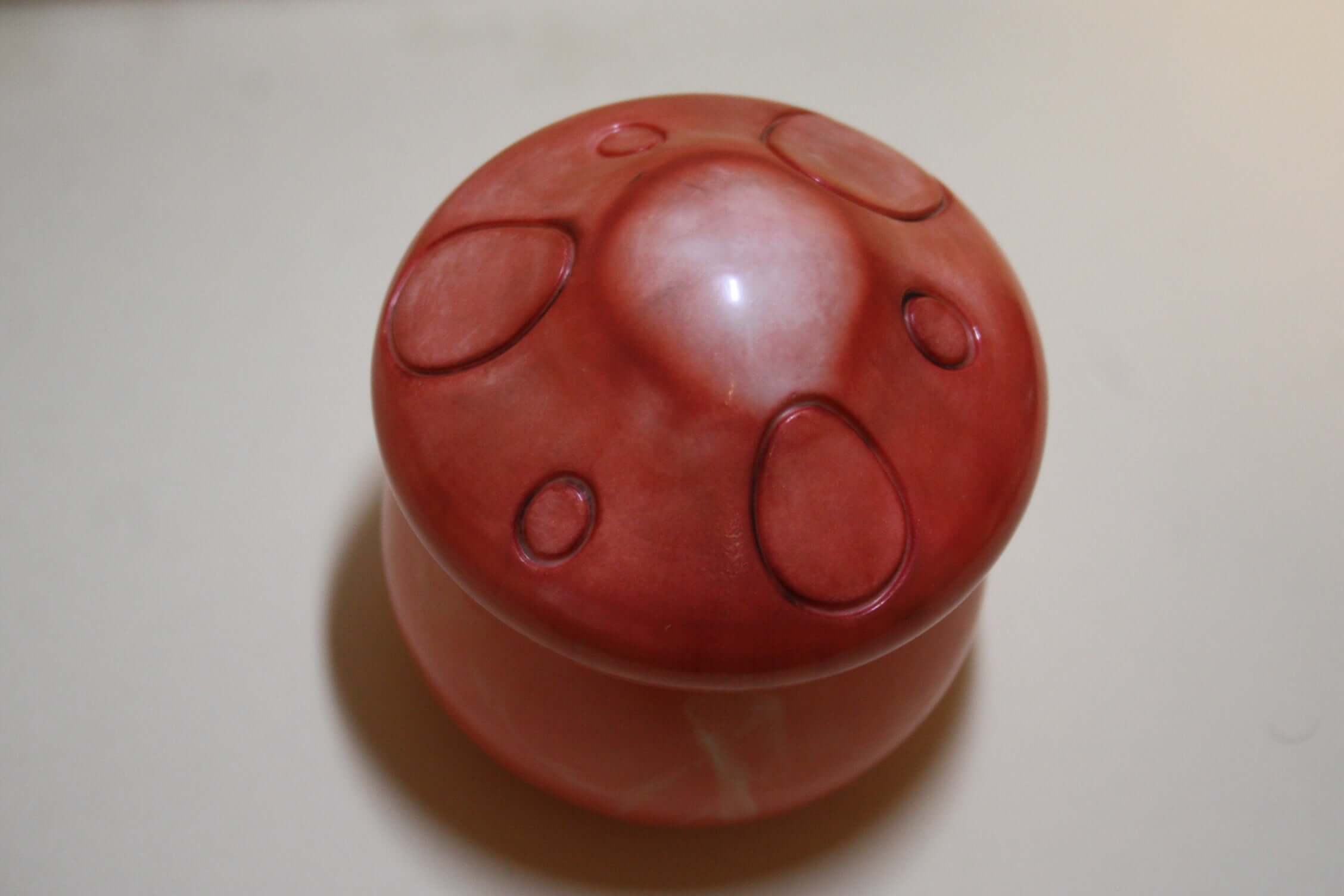 Resin Mushroom Figurine Trinket Box ,Mixed Color Unique