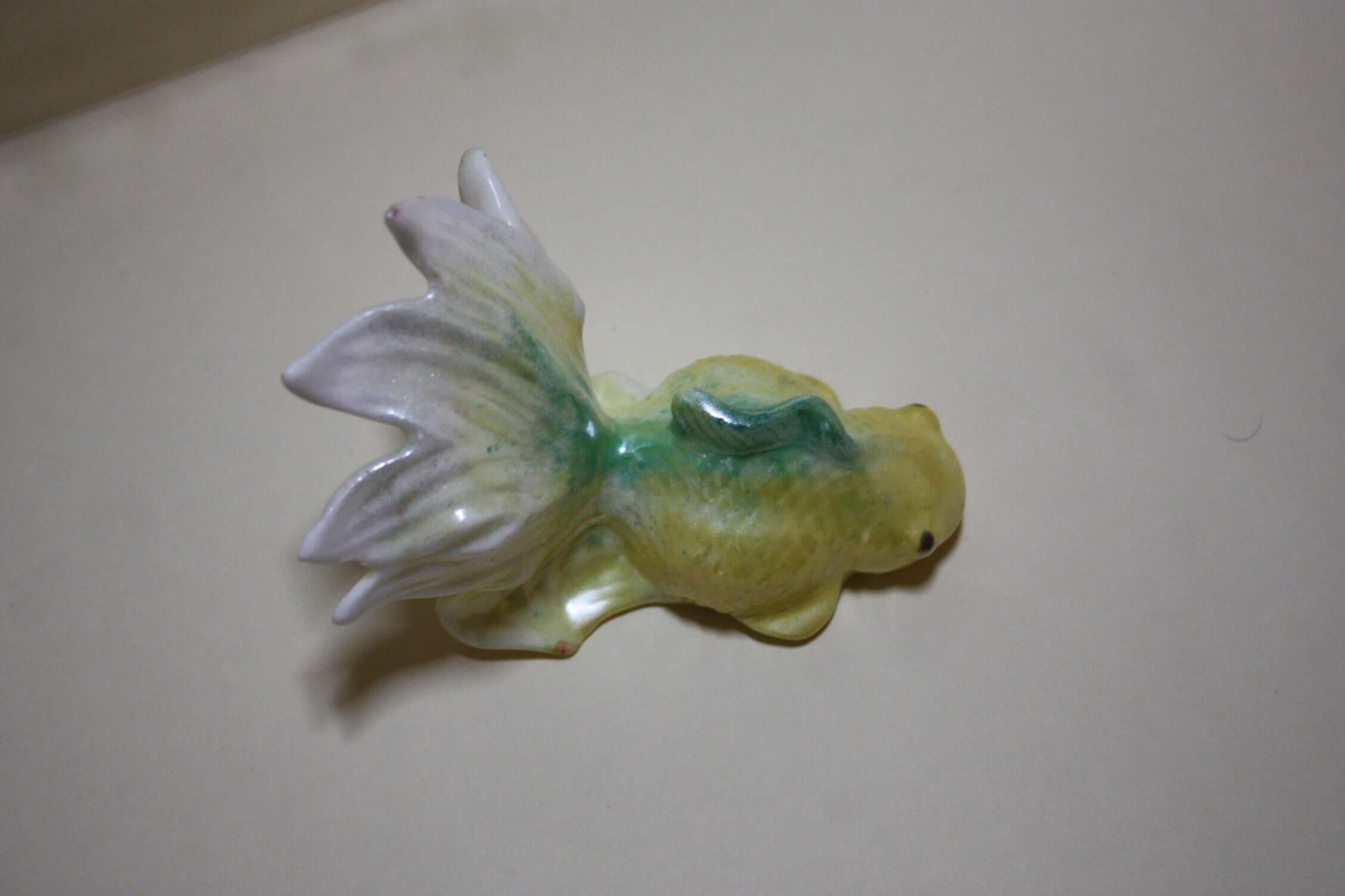 Resin Goldfish Figurine Trinket ,Mixed Color Unique