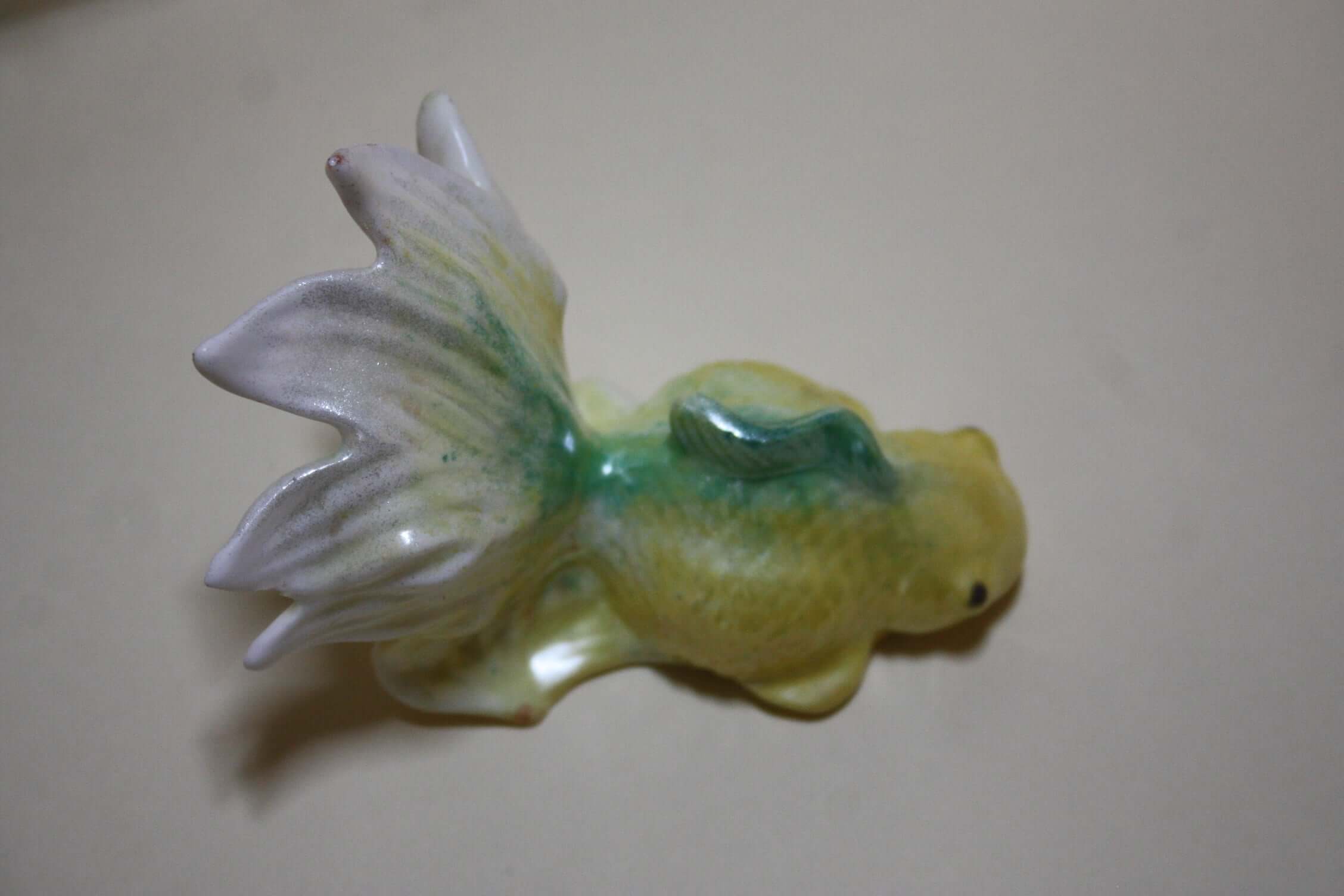 Resin Goldfish Figurine Trinket ,Mixed Color Unique