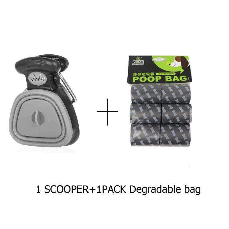 Pet Travel Foldable Pooper Scooper Dog Pooper Scooper For Large Dog-Portable Sanitary Dog Waste-Heavy Duty Dog Waste Cleaner