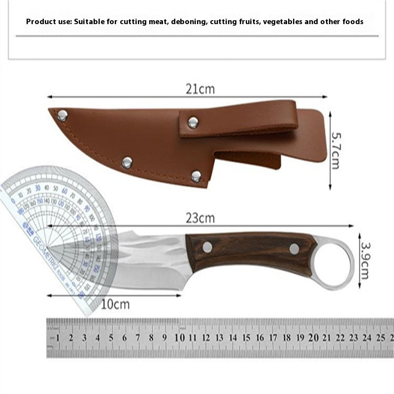 Hand-forged Knife Door Frame Handle Meat Knife Outdoor