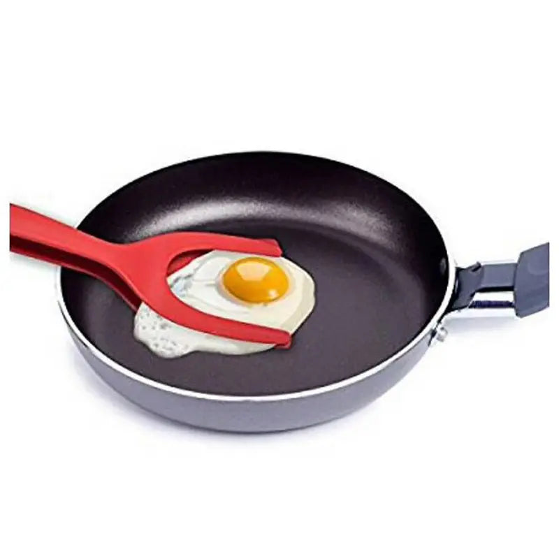 2 In 1 Grip And Flip Tongs Egg Spatula Tongs Clamp Pancake Fried Egg French Toast Omelet Overturned Kitchen Accessories - Image #9