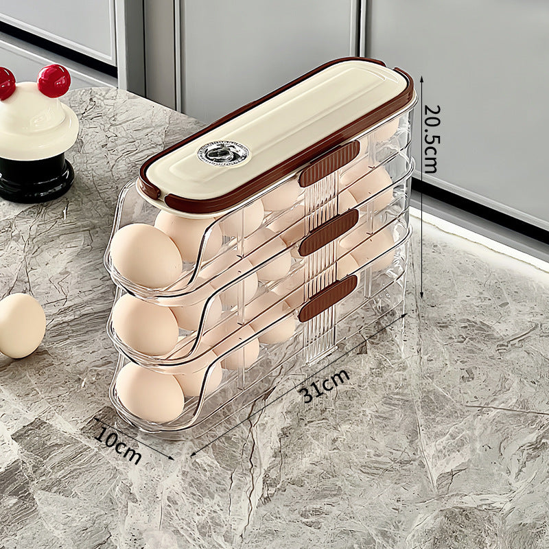 Storage Box Kitchen Refrigerator Multi-layer Transparent Egg Holder